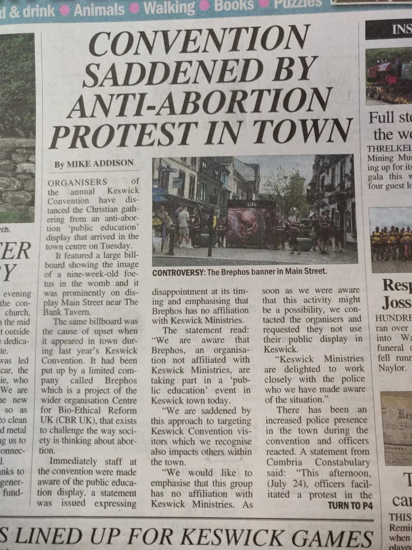 Keswick Convention issues new statement on abortion