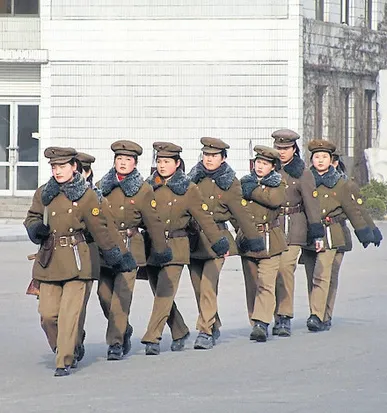 North Korea: women helped