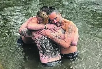 Russell Brand baptised