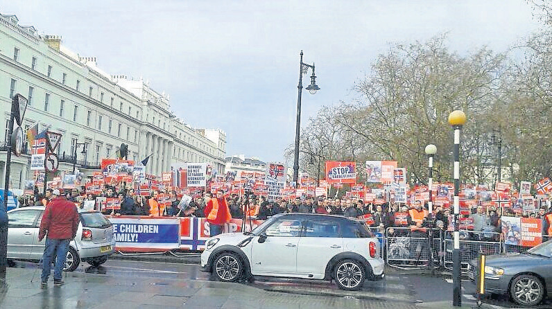 Protest for the family